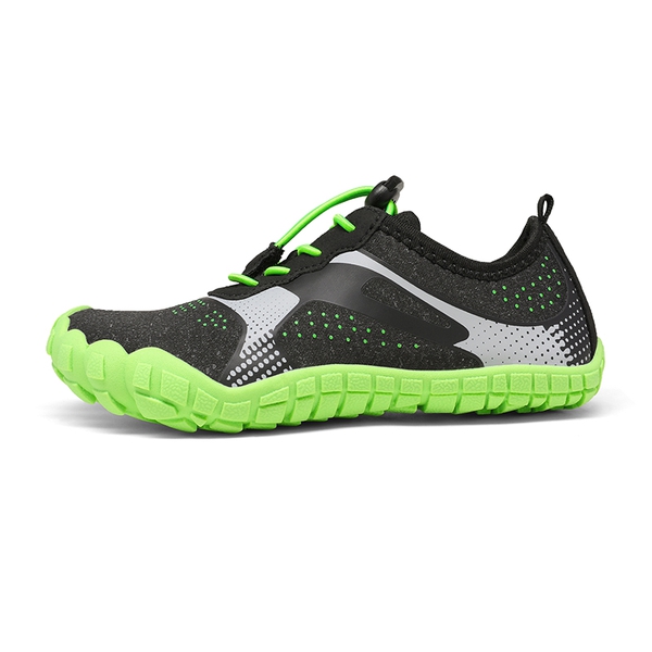 Kids Water Shoes - BLACK NEON GREEN - 1